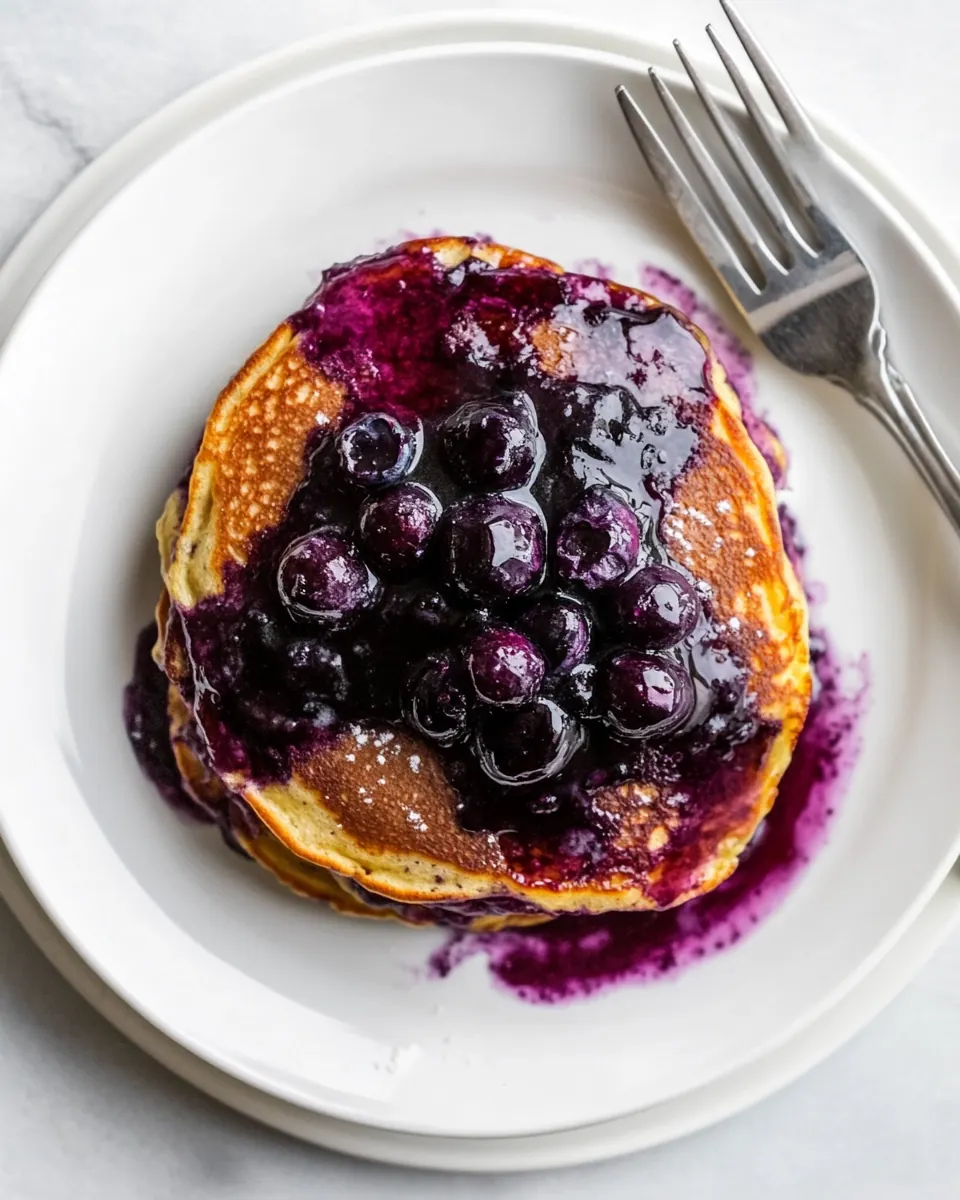 Blueberry Coconut Flour Pancakes