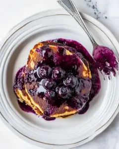 Blueberry Coconut Flour Pancakes