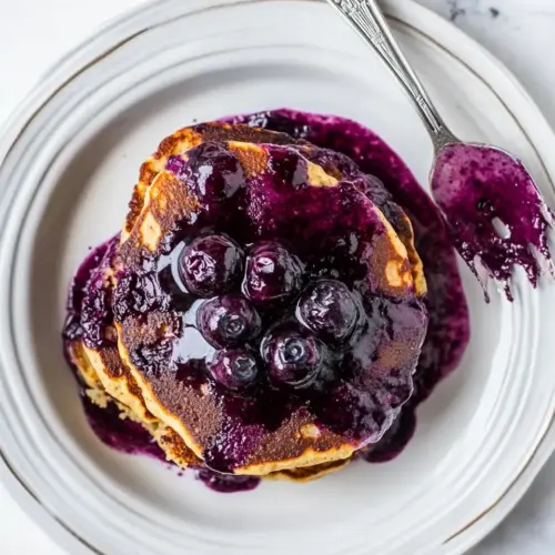 Blueberry Coconut Flour Pancakes