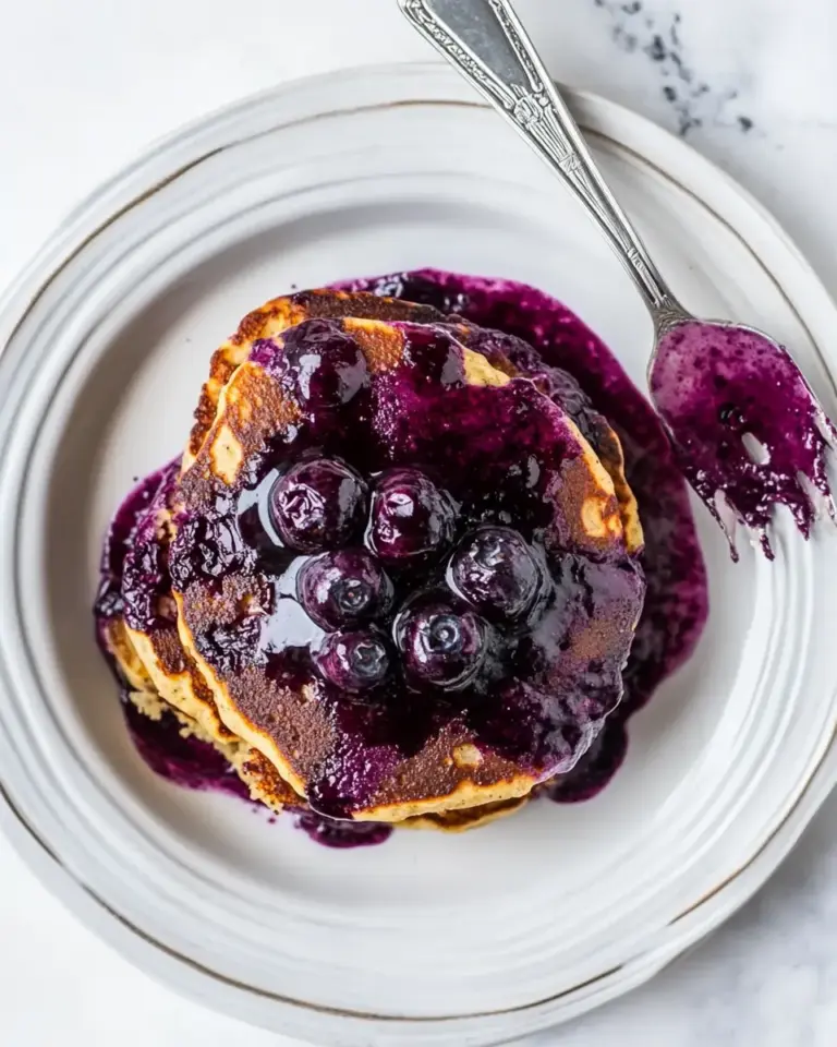 Blueberry Coconut Flour Pancakes