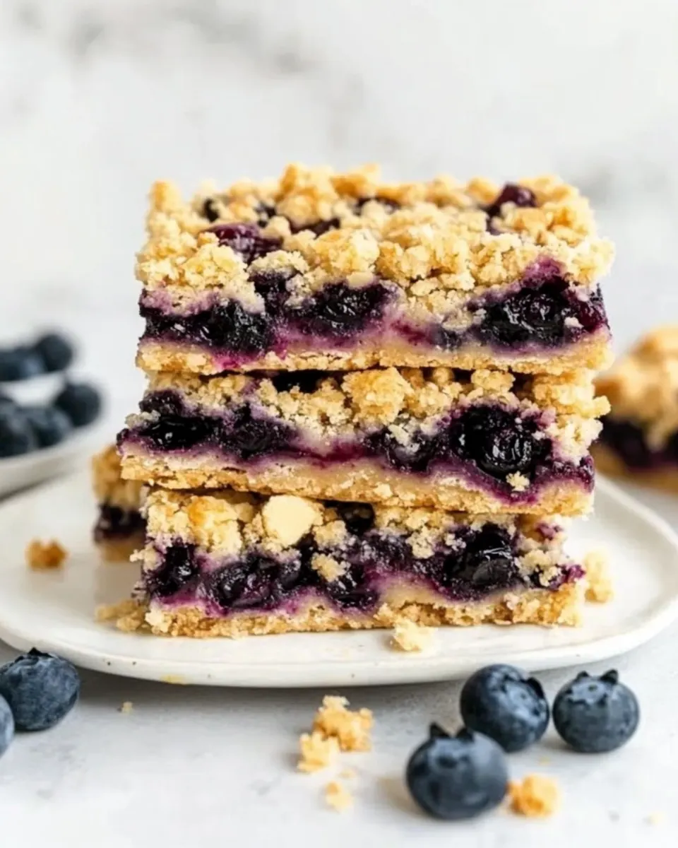 Blueberry Crumble Bars