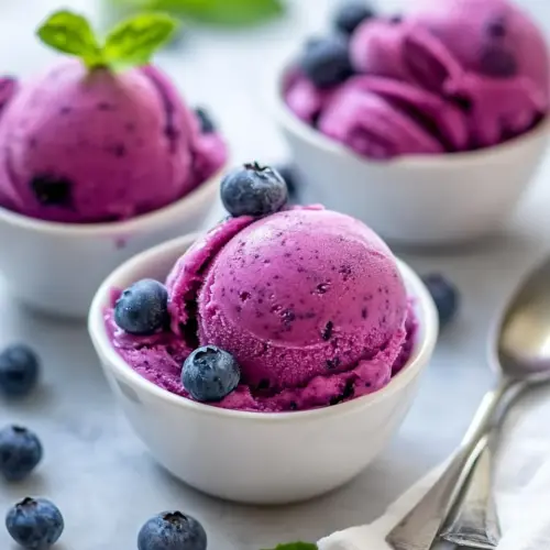 Blueberry Frozen Yogurt