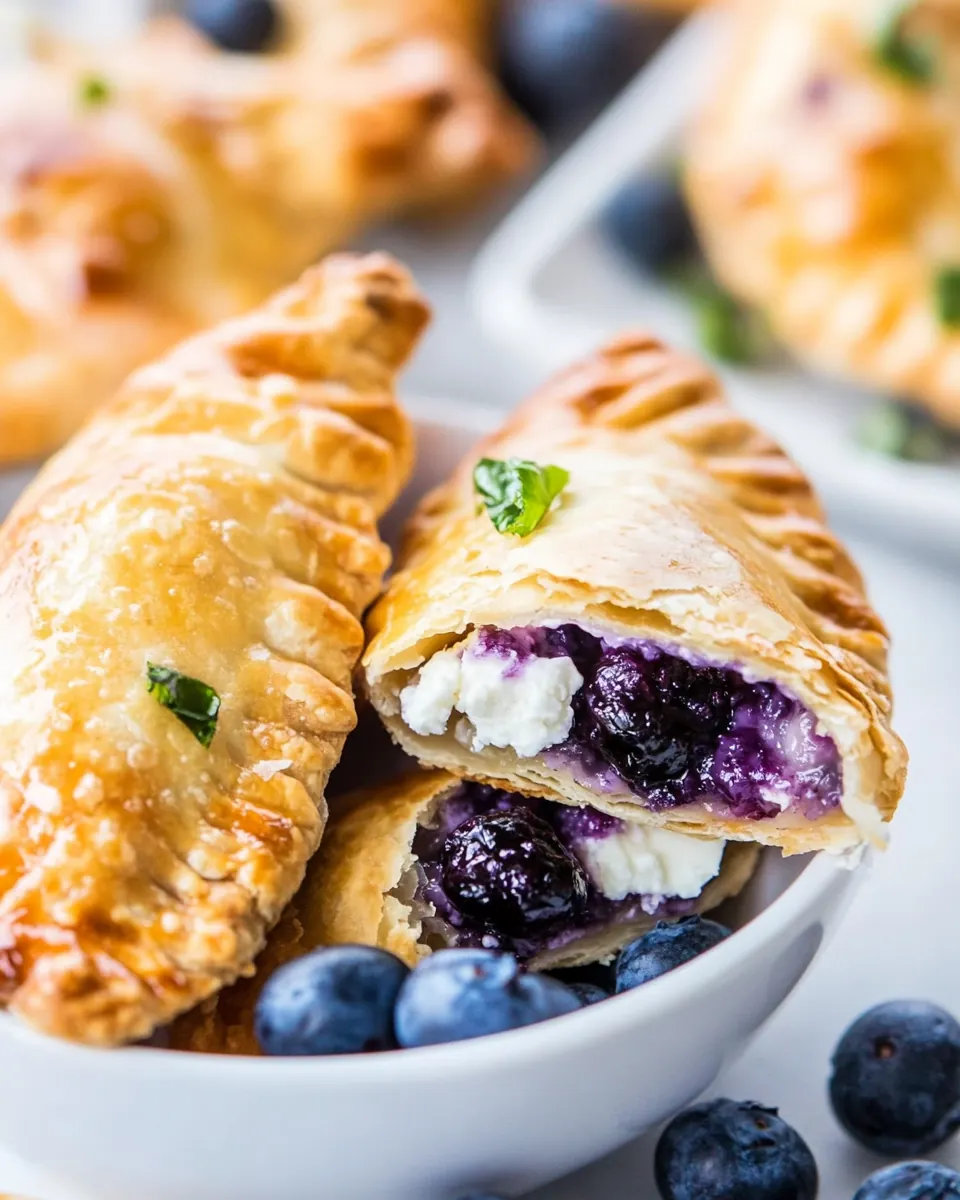 Blueberry Goat Cheese Empanadas
