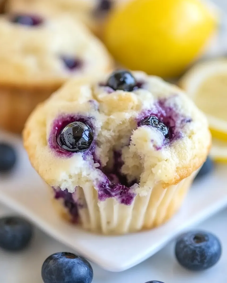 Blueberry Lemon Cream Cheese Muffins