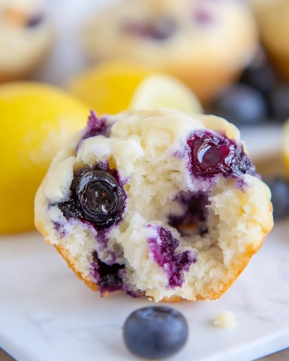 Blueberry Lemon Cream Cheese Muffins