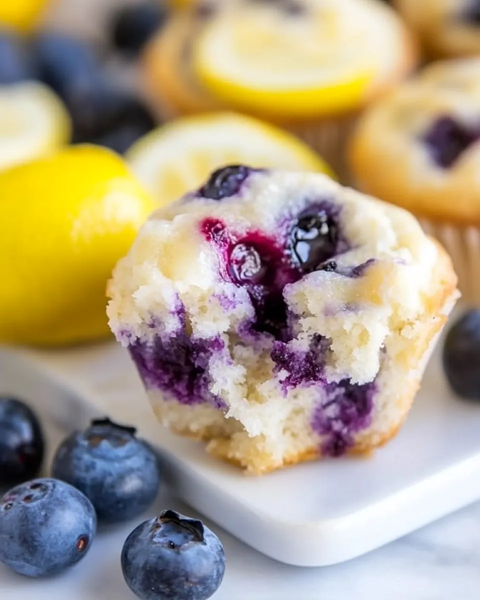 Blueberry Lemon Cream Cheese Muffins