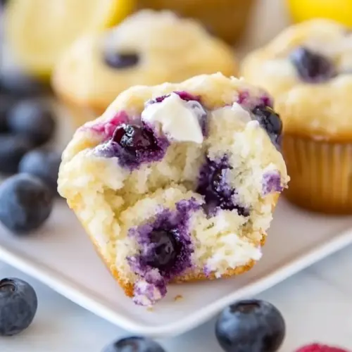 Blueberry Lemon Cream Cheese Muffins