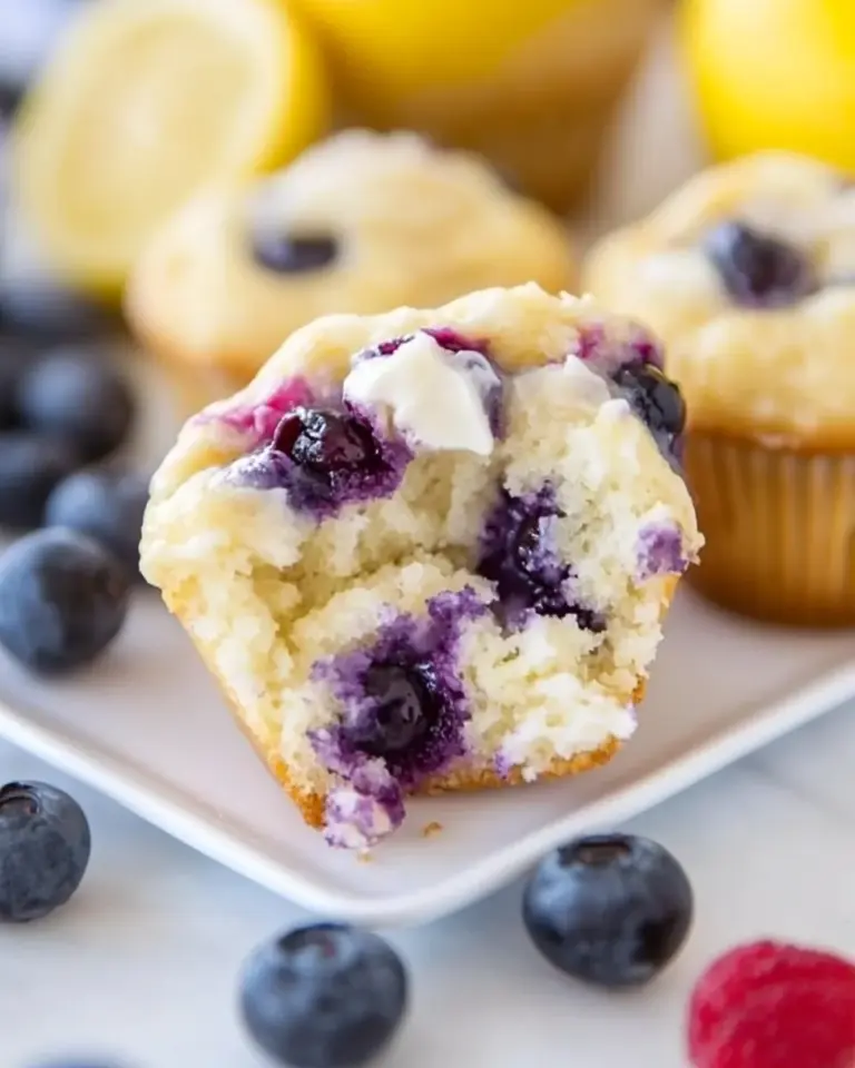 Blueberry Lemon Cream Cheese Muffins