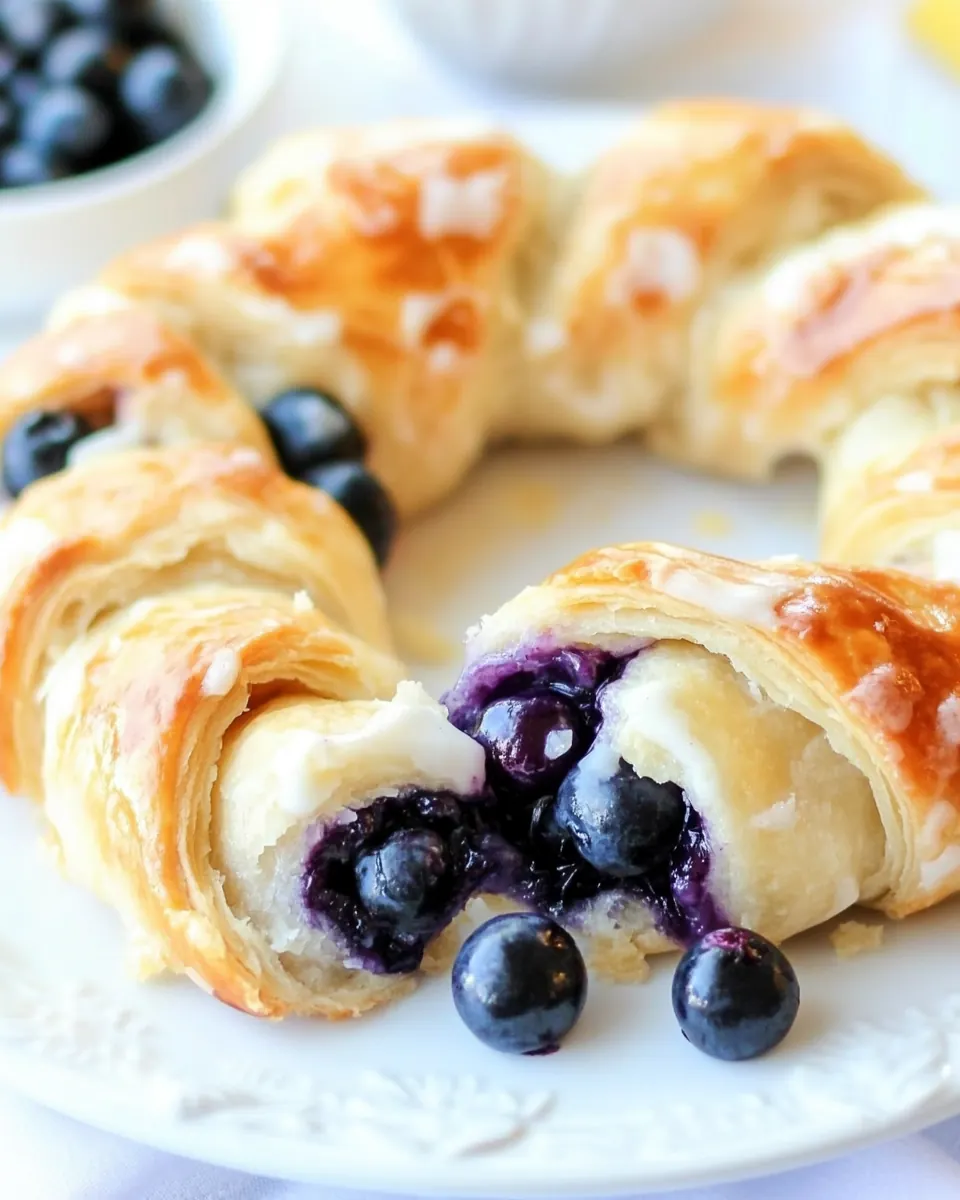 Blueberry Lemon Crescent Ring