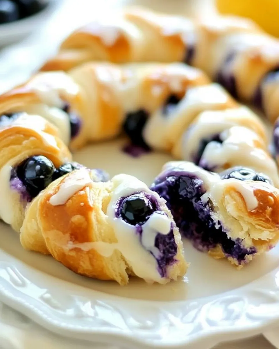 Blueberry Lemon Crescent Ring
