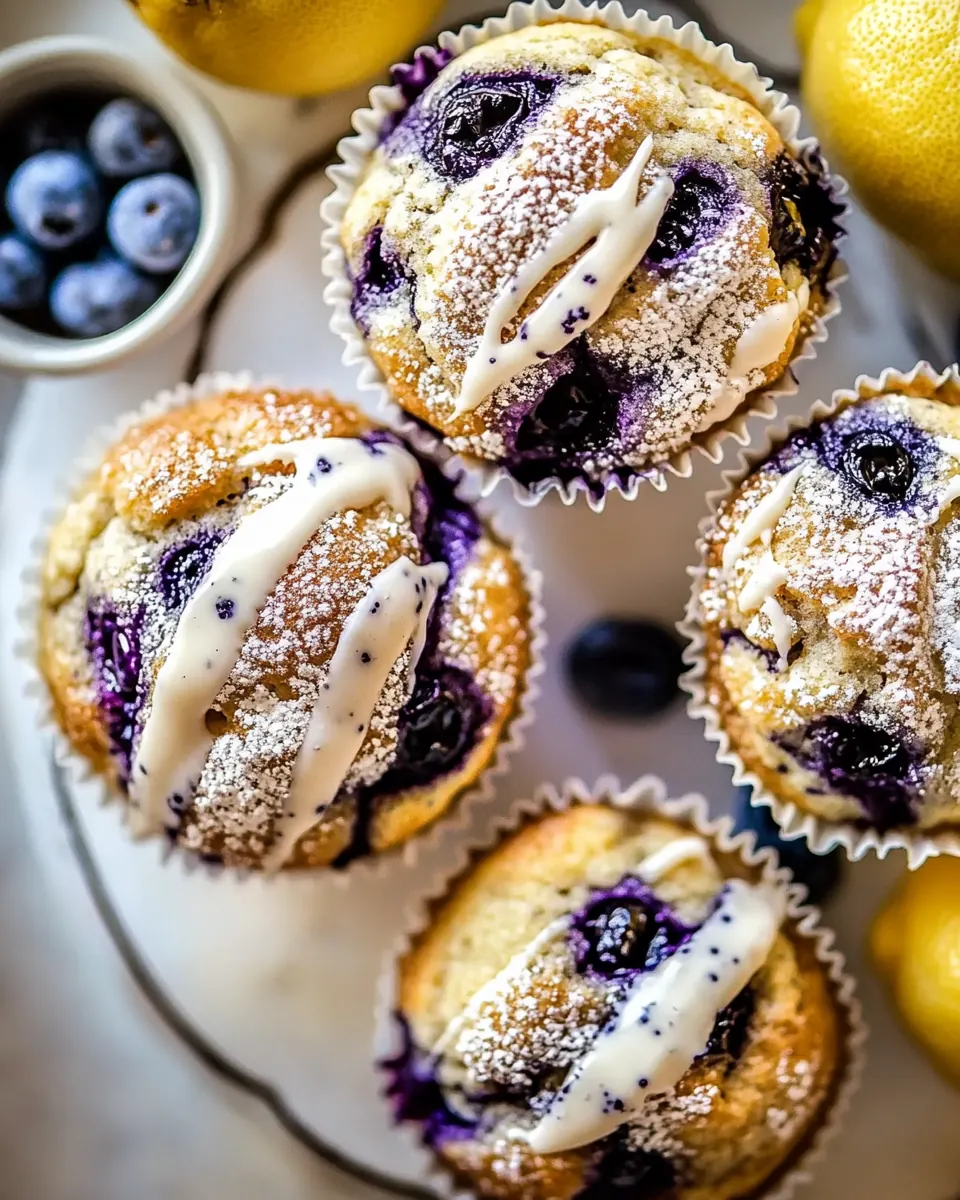 Blueberry Lemon Poppy Seed Muffins