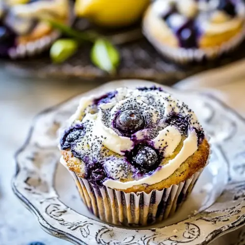 Blueberry Lemon Poppy Seed Muffins