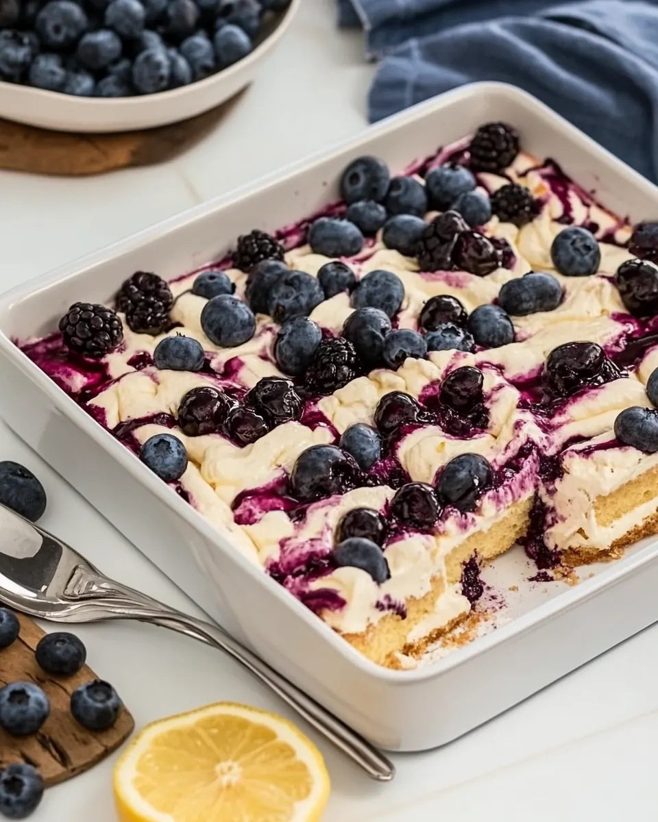 Blueberry Lemon Tiramisu