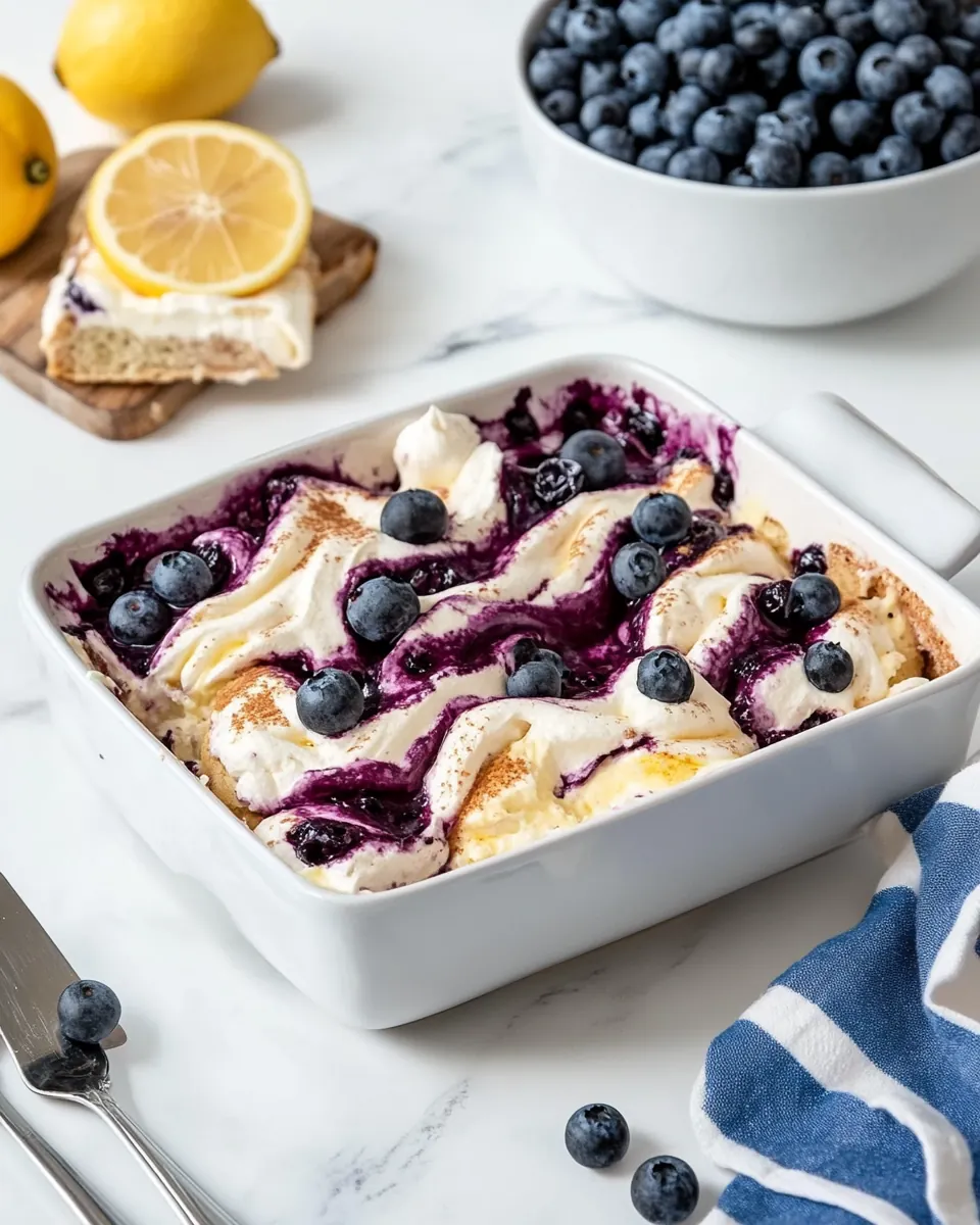 Blueberry Lemon Tiramisu