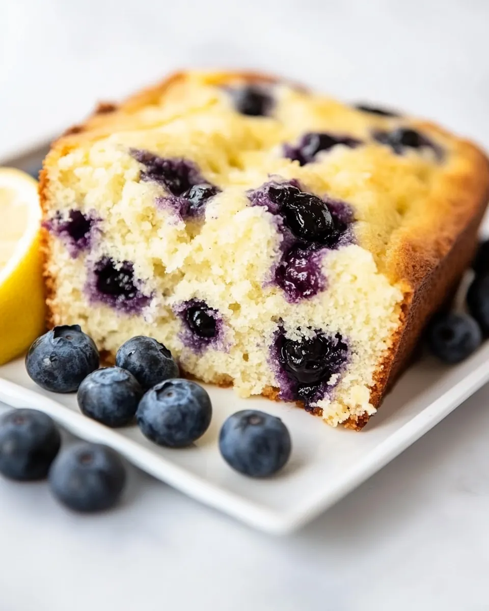 Blueberry Lemon Yogurt Cake