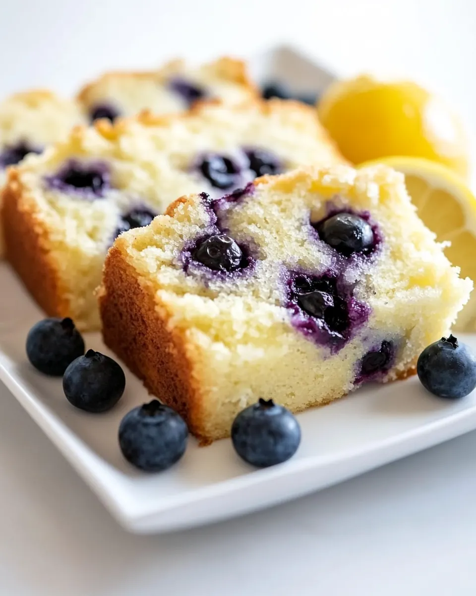 Blueberry Lemon Yogurt Cake