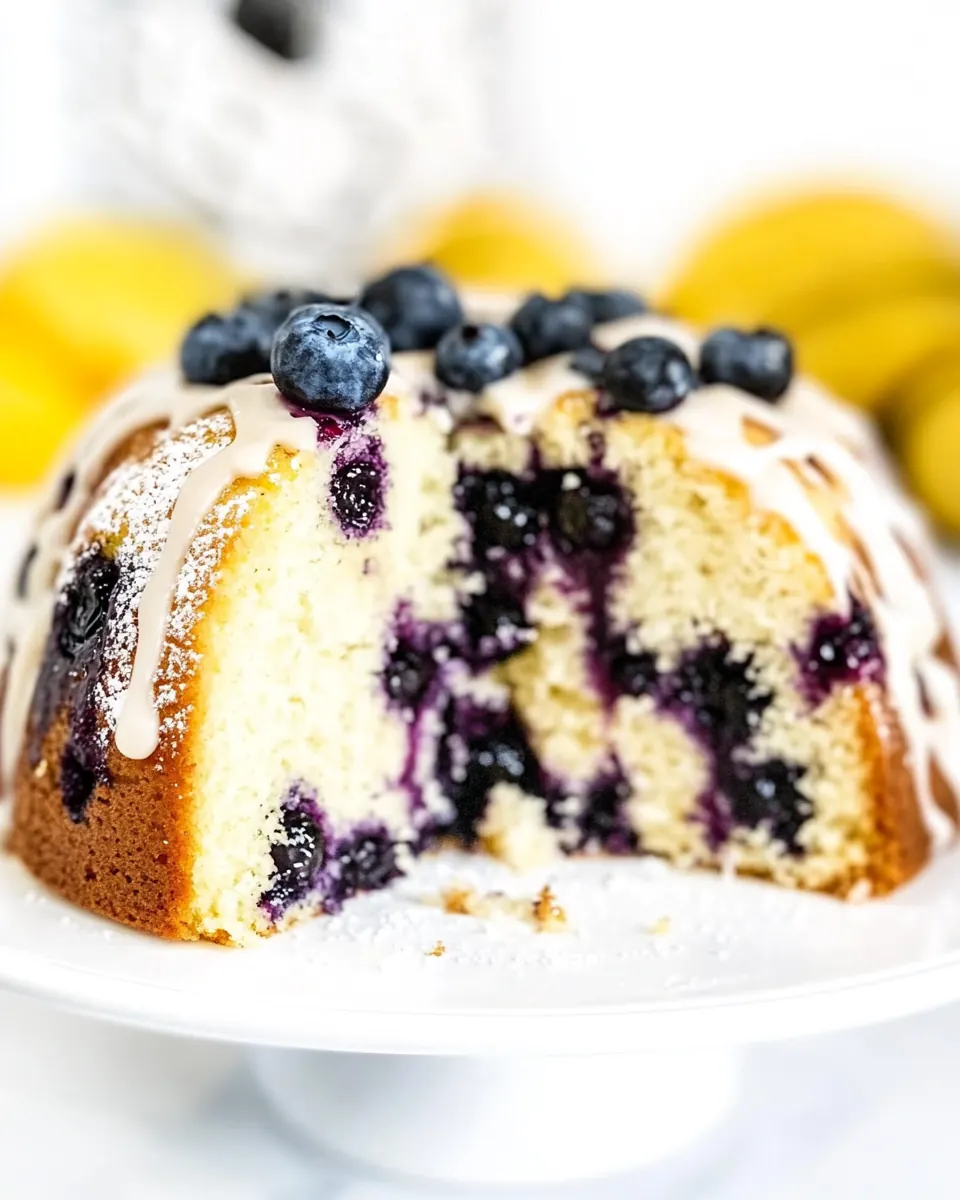 Blueberry Pound Cake