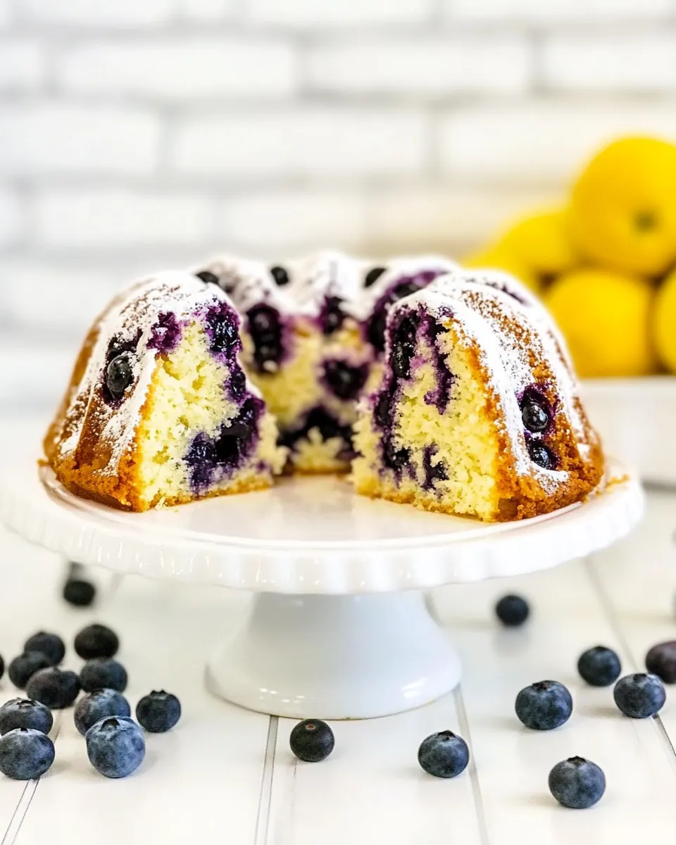 Blueberry Pound Cake