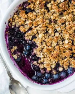 Blueberry Rhubarb Crisp