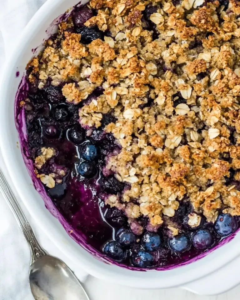 Blueberry Rhubarb Crisp