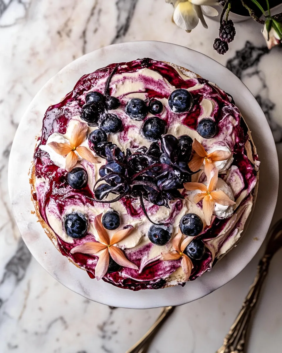 Blueberry Ricotta Pudding Cake