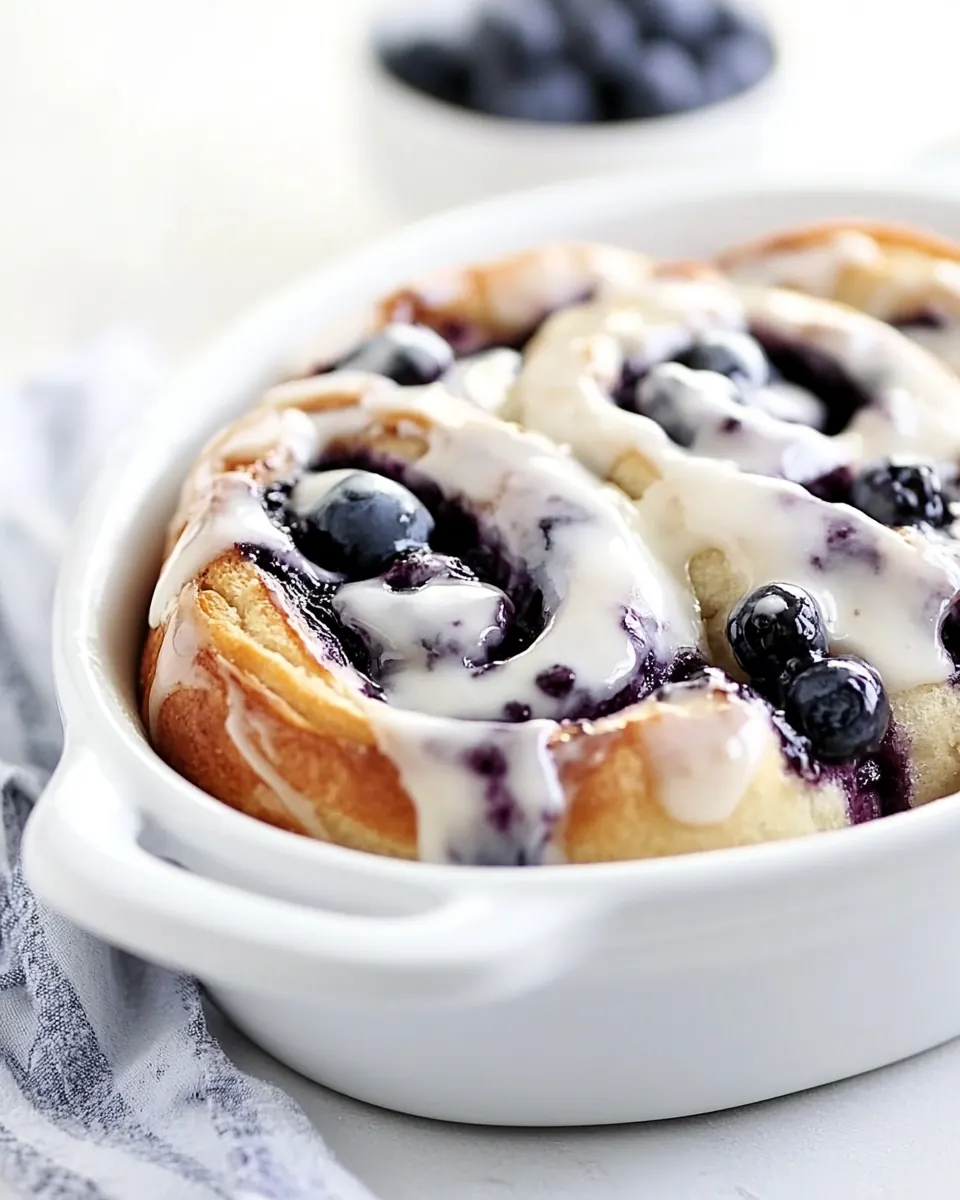Blueberry Sweet Rolls
