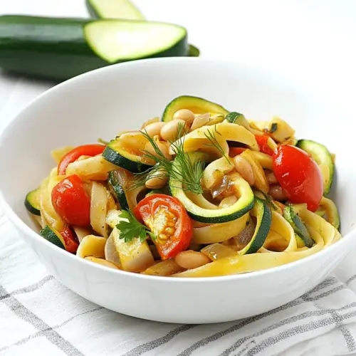 Braised Fennel Tomato Bean Zucchini Pasta