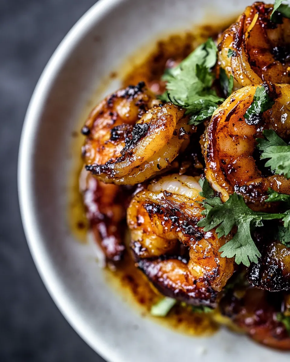Brazilian Inspired Honey Garlic Shrimp