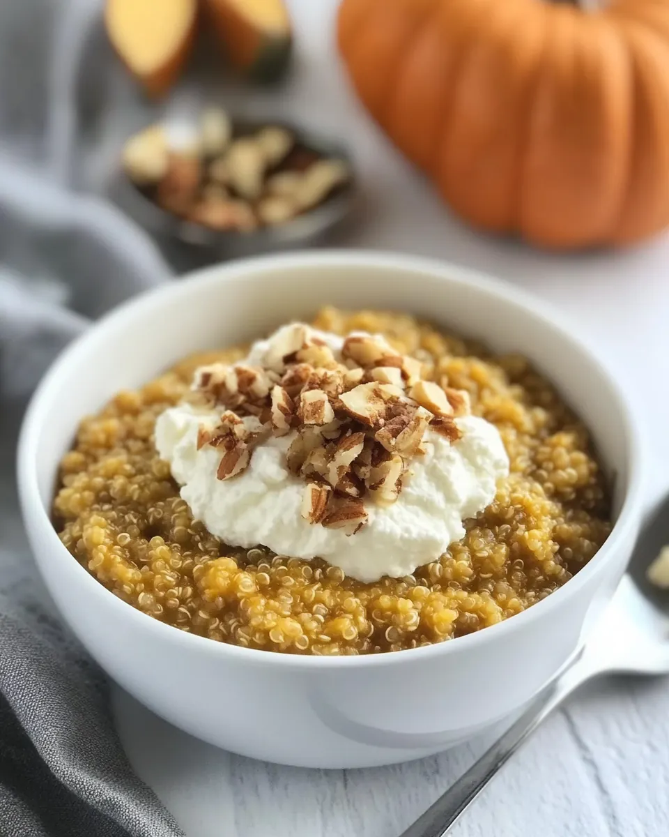 Breakfast Quinoa Recipe with Pumpkin and Whipped Ricotta