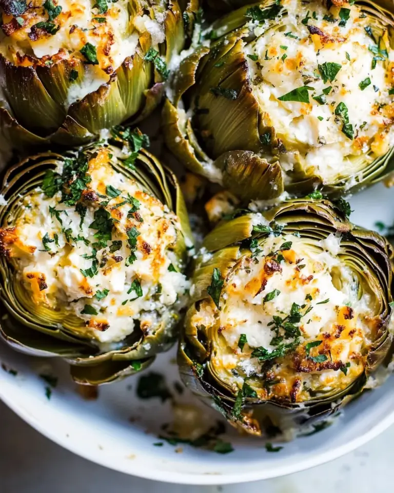 Brie Stuffed Artichokes