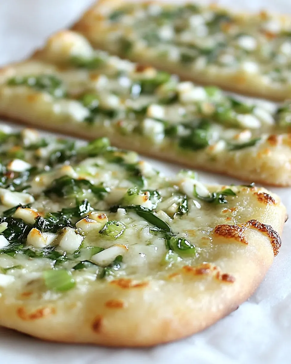 Brie and Garlic Scape Pizza