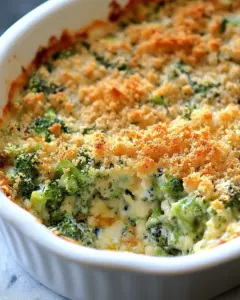 Broccoli Blue Cheese Bake