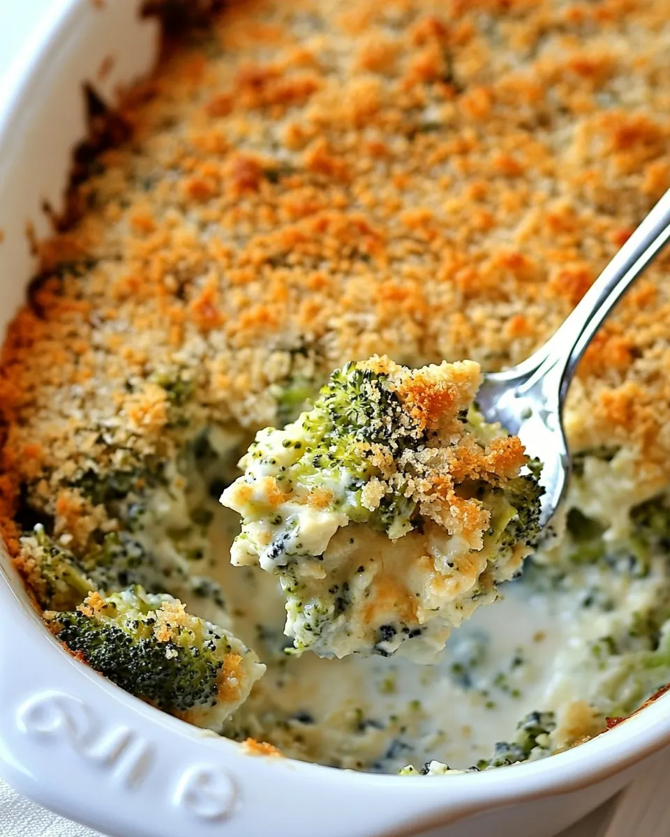 Broccoli Blue Cheese Bake