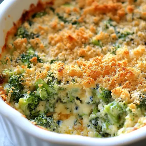 Broccoli Blue Cheese Bake