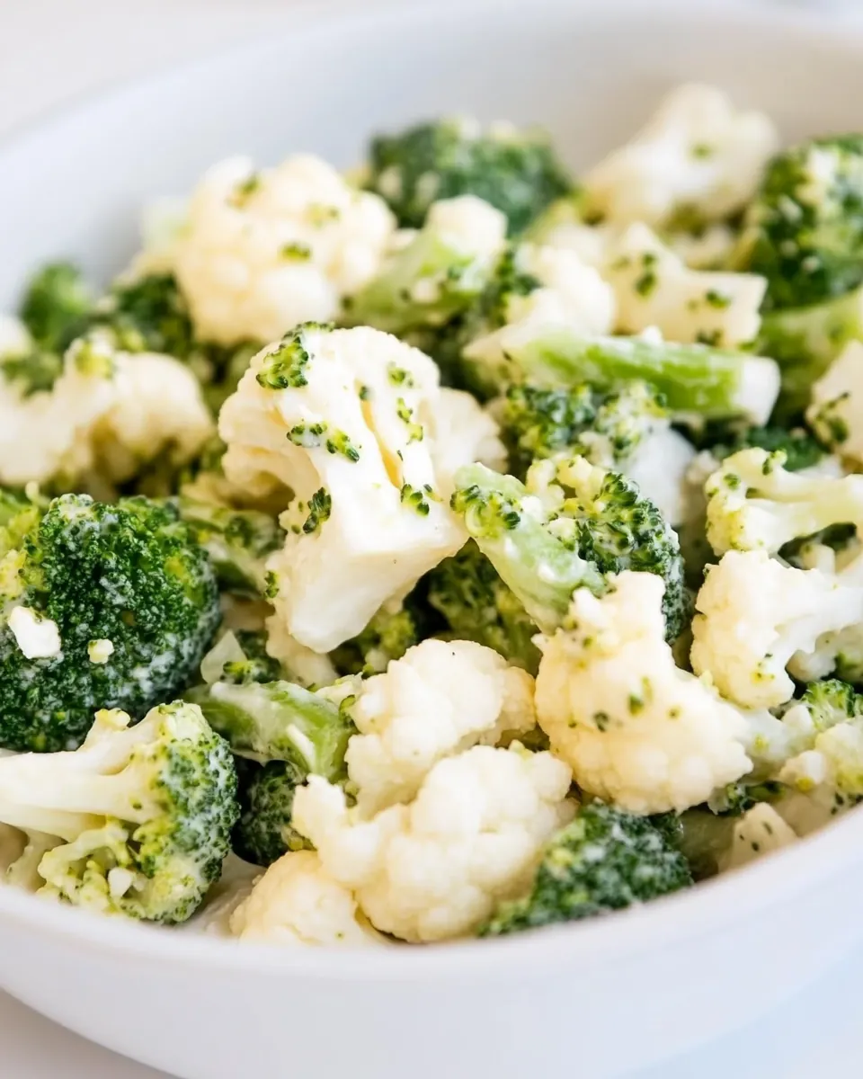Broccoli Cauliflower Salad