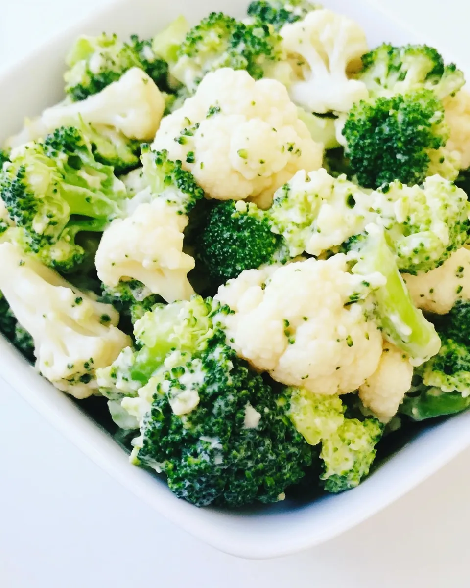 Broccoli Cauliflower Salad