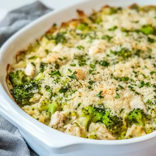 Broccoli Cheddar Chicken Casserole