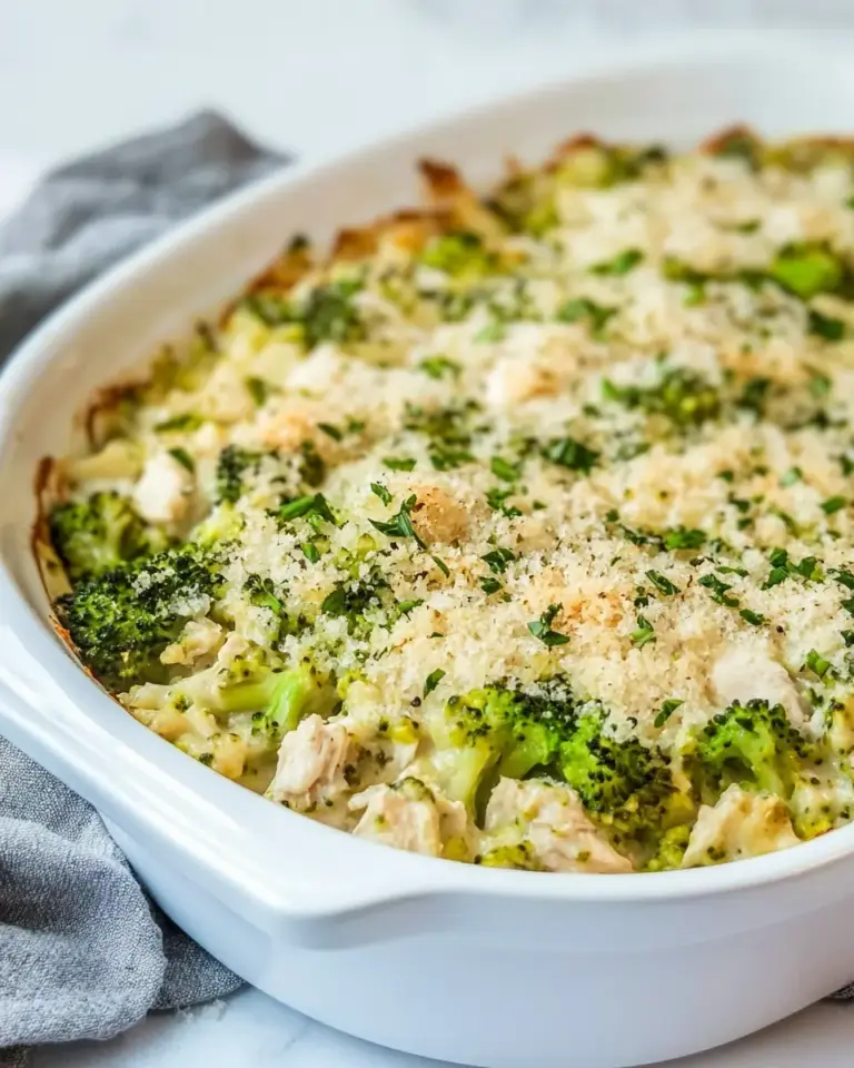 Broccoli Cheddar Chicken Casserole