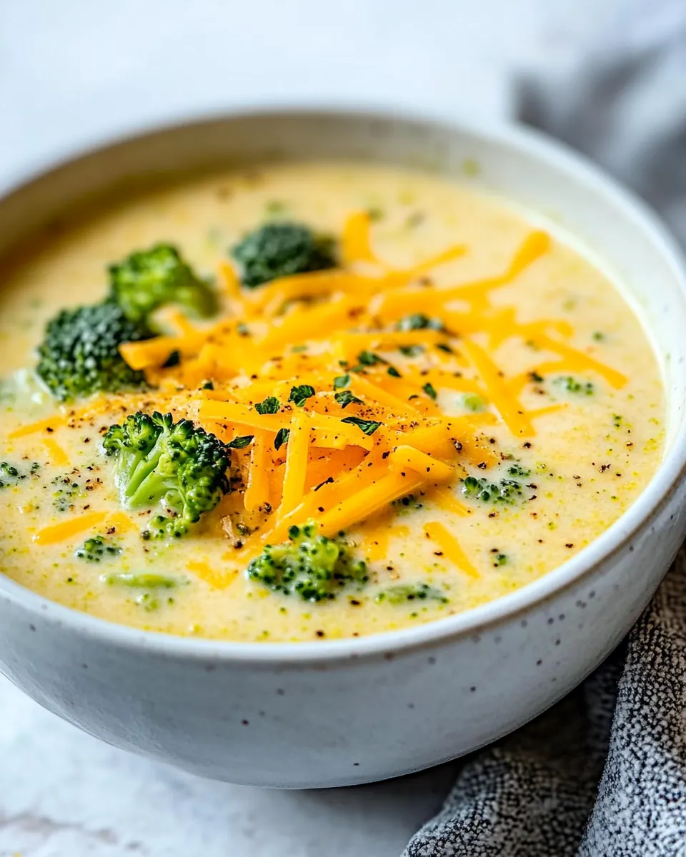 Broccoli Cheddar Soup