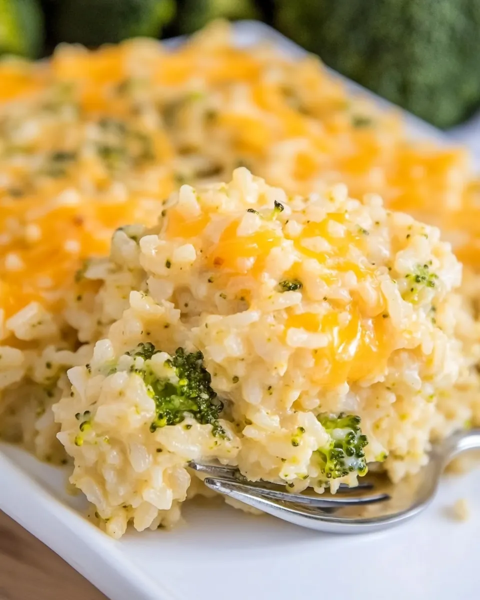 Broccoli Cheese Rice Casserole
