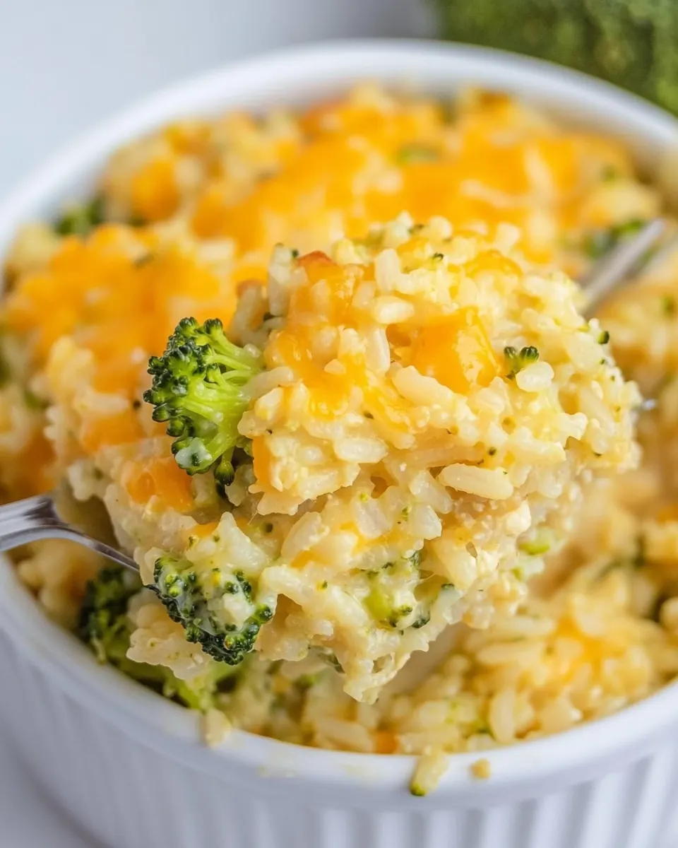 Broccoli Cheese Rice Casserole
