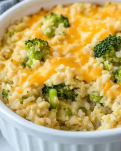 Broccoli Cheese Rice Casserole
