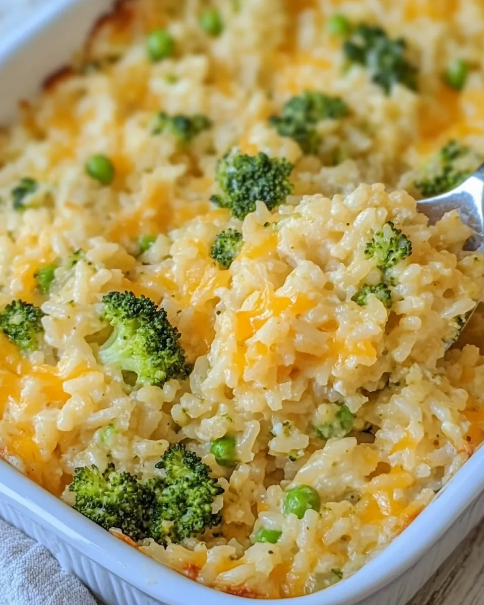 Broccoli Cheese Rice Casserole