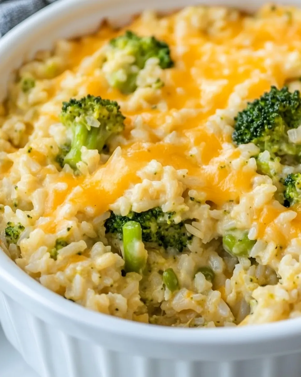 Broccoli Cheese Rice Casserole