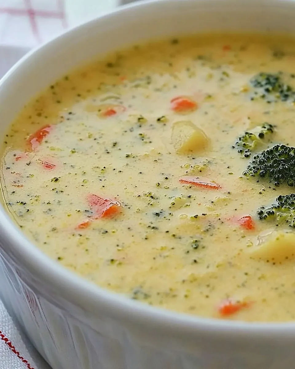 Broccoli Cheese Soup with Potato