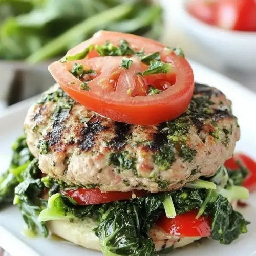 Broccoli Rabe Turkey Burgers