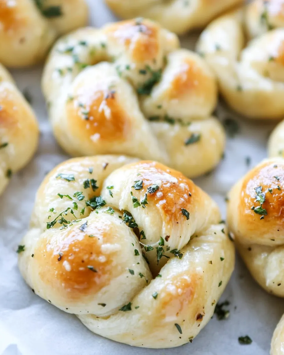 Brown Butter Herb Garlic Knots