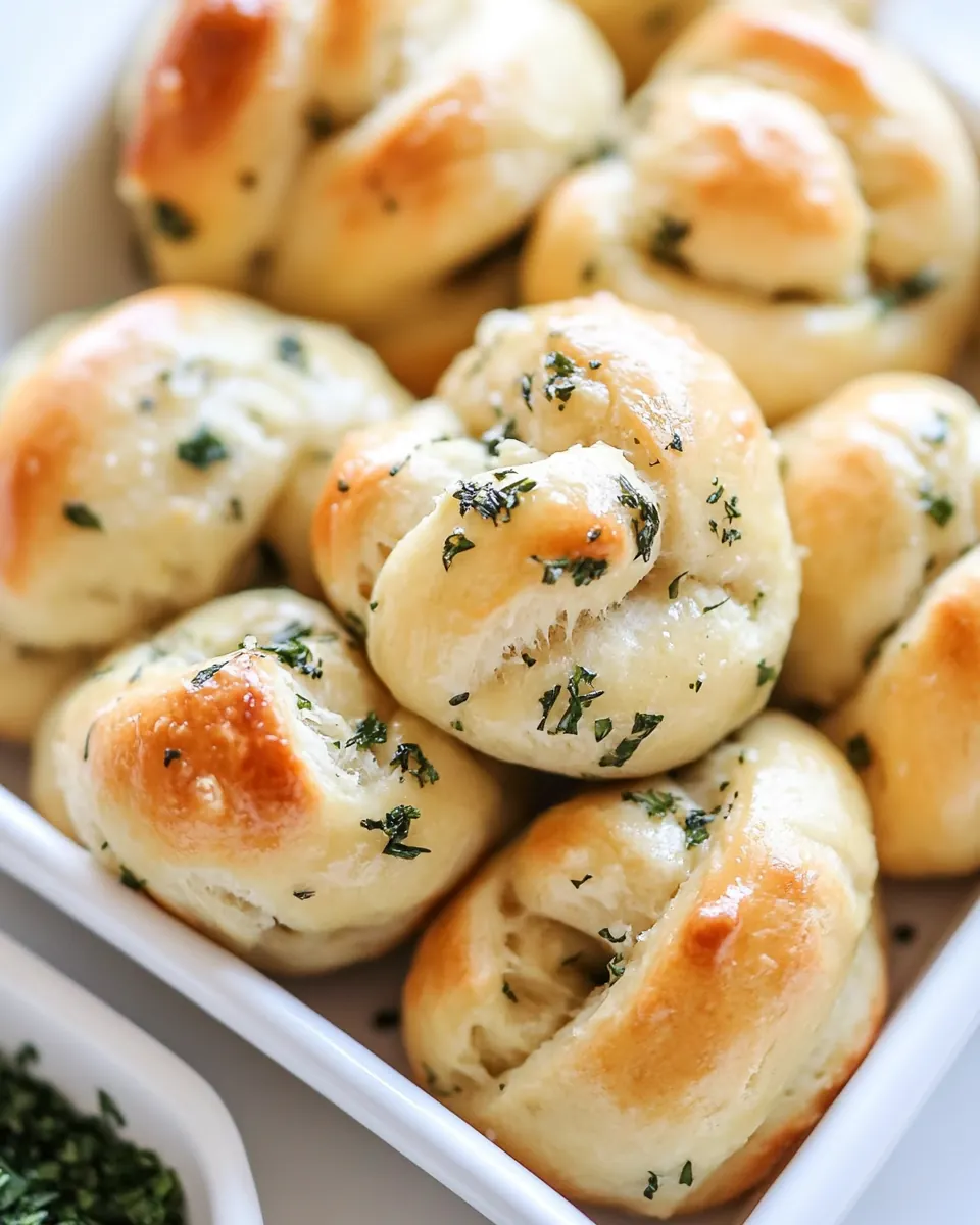 Brown Butter Herb Garlic Knots