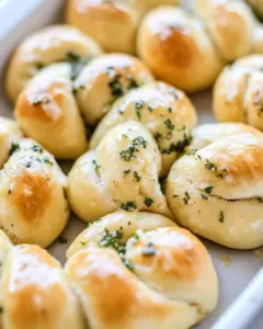 Brown Butter Herb Garlic Knots