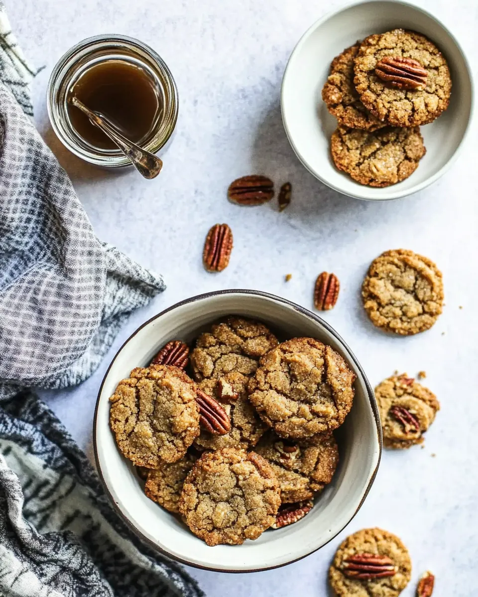 Brown Sugar Chewy Butter Pecan Cookies